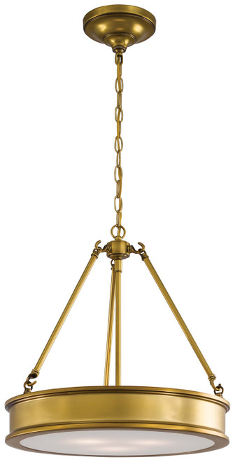 Minka-Lavery Harbour Point Three Light Pendant in Liberty Gold - 4173-249 Minka-Lavery Harbour Point Three Light Pendant in Liberty Gold - 4173-249