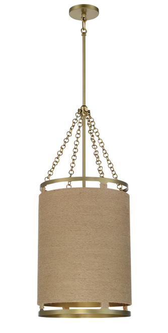 Minka-Lavery Windward Passage Four Light Pendant in Soft Brass - 3864-695 Minka-Lavery Windward Passage Four Light Pendant in Soft Brass - 3864-695