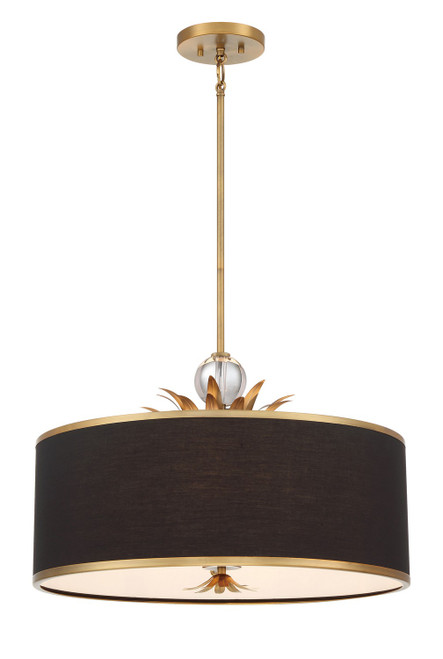 Minka-Lavery Caprio Four Light Pendant in Brushed Brass - 4584-672 Minka-Lavery Caprio Four Light Pendant in Brushed Brass - 4584-672