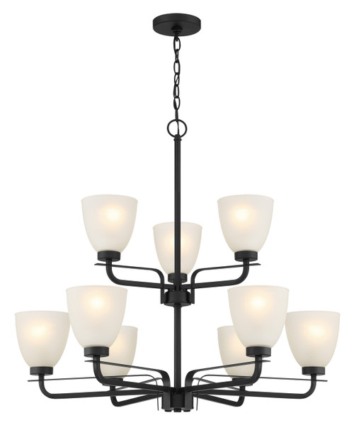 Minka-Lavery Kaitlen Nine Light Chandelier in Coal - 4889-66A Minka-Lavery Kaitlen Nine Light Chandelier in Coal - 4889-66A