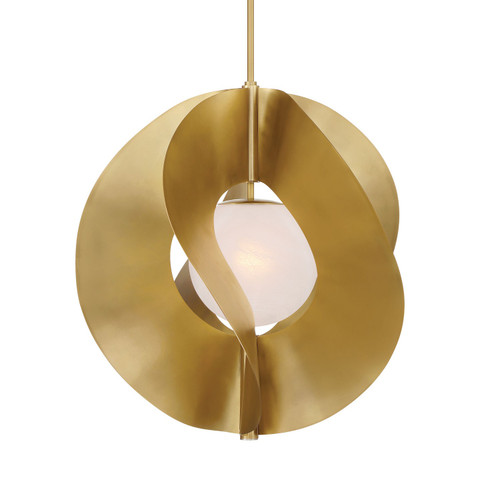 Minka-Lavery Gloria One Light Pendant in Legacy Brass - 3951-732 Minka-Lavery Gloria One Light Pendant in Legacy Brass - 3951-732