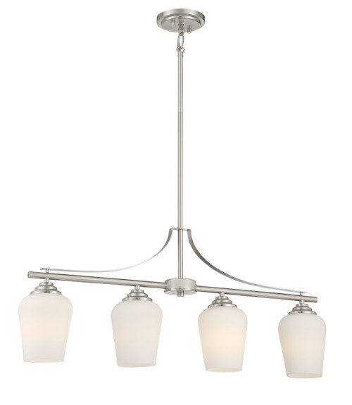 Minka-Lavery Shyloh Four Light Island Pendant in Brushed Nickel - 4924-84 Minka-Lavery Shyloh Four Light Island Pendant in Brushed Nickel - 4924-84