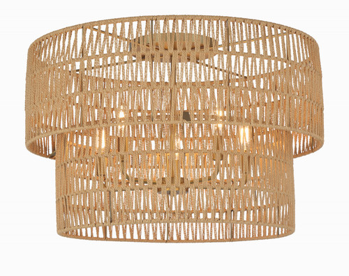 Minka-Lavery Bungalow Heaven Five Light Flush Mount in Soft Brass - 5042-695 Minka-Lavery Bungalow Heaven Five Light Flush Mount in Soft Brass - 5042-695