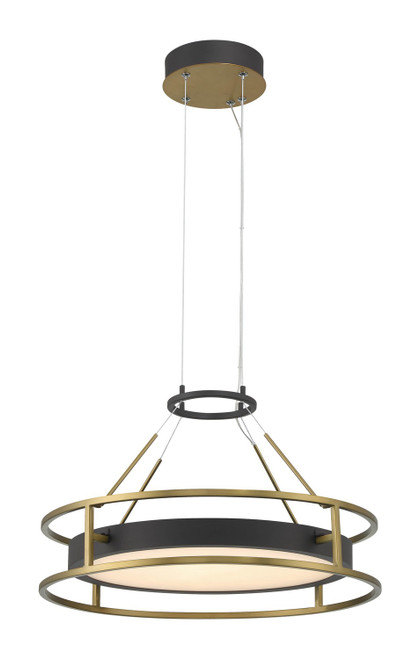 Minka-Lavery Levitation LED Pendant in Sand Coal & Soft Brass - 5086-781-L Minka-Lavery Levitation LED Pendant in Sand Coal & Soft Brass - 5086-781-L