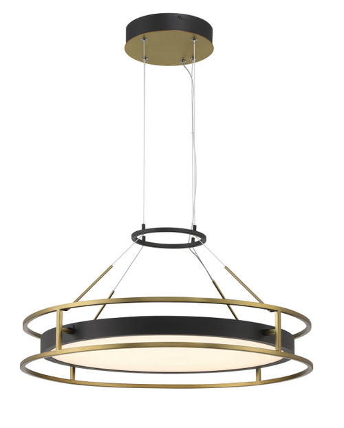 Minka-Lavery Levitation LED Pendant in Sand Coal & Soft Brass - 5087-781-L Minka-Lavery Levitation LED Pendant in Sand Coal & Soft Brass - 5087-781-L