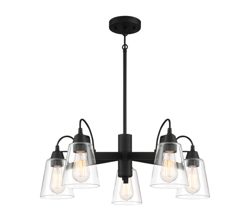 Minka-Lavery Beckonridge Five Light Chandelier in Coal - 3995-66A Minka-Lavery Beckonridge Five Light Chandelier in Coal - 3995-66A