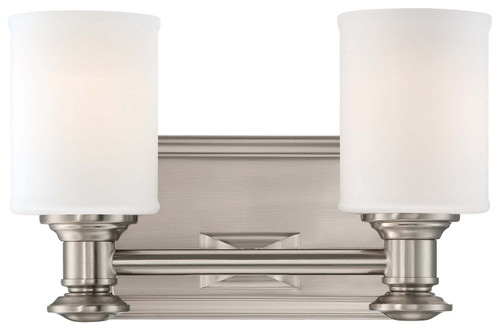 Minka-Lavery Harbour Point Two Light Bath in Brushed Nickel - 5172-84 Minka-Lavery Harbour Point Two Light Bath in Brushed Nickel - 5172-84