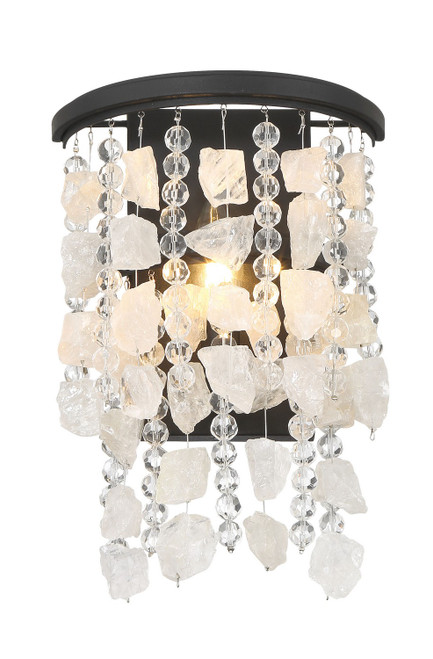 Minka-Lavery Shimmering Elegance One Light Wall Sconce in Sand Coal - 6701-66 Minka-Lavery Shimmering Elegance One Light Wall Sconce in Sand Coal - 6701-66