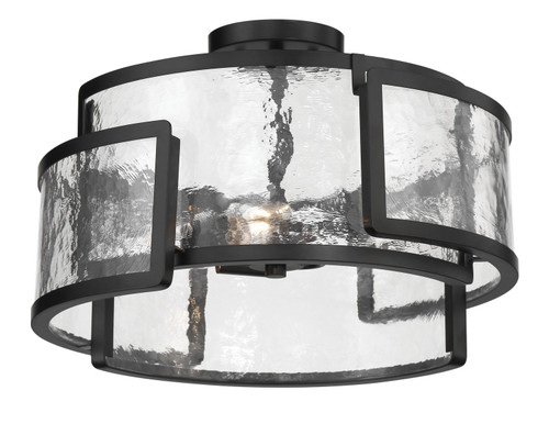 Minka-Lavery Bella Collina Three Light Semi Flush Mount in Coal - 5265-66A Minka-Lavery Bella Collina Three Light Semi Flush Mount in Coal - 5265-66A