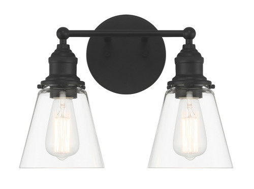 Minka-Lavery Barwell Two Light Bath Vanity in Coal - 5682-66A Minka-Lavery Barwell Two Light Bath Vanity in Coal - 5682-66A