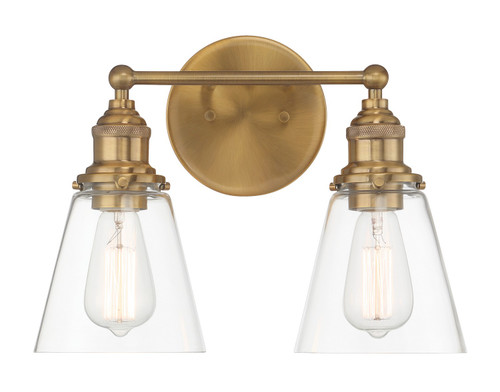 Minka-Lavery Barwell Two Light Bath Vanity in Oxidized Aged Brass - 5682-923 Minka-Lavery Barwell Two Light Bath Vanity in Oxidized Aged Brass - 5682-923