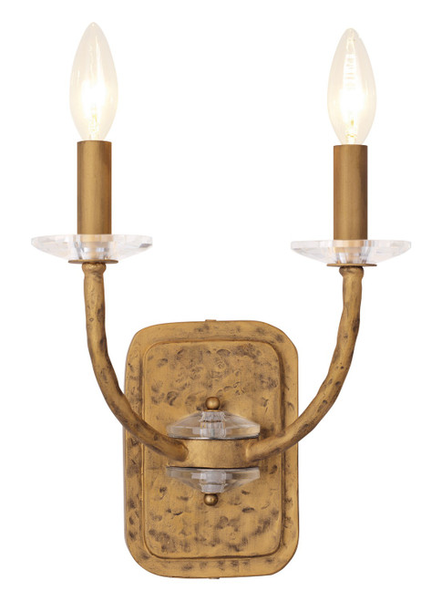 Minka-Lavery Atella Two Light Wall Sconce in Ashen Gold - 5282-788 Minka-Lavery Atella Two Light Wall Sconce in Ashen Gold - 5282-788