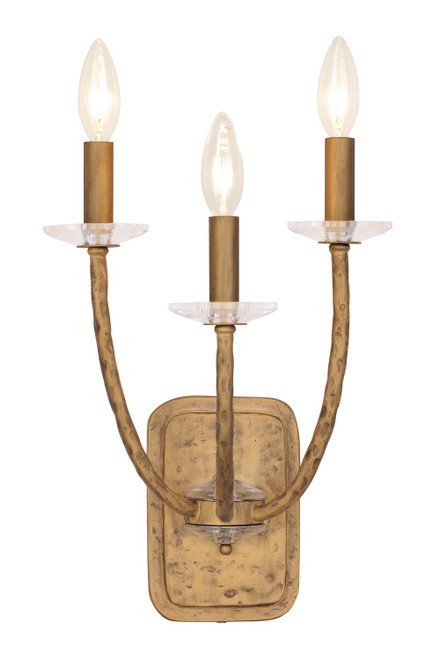 Minka-Lavery Atella Three Light Wall Sconce in Ashen Gold - 5283-788 Minka-Lavery Atella Three Light Wall Sconce in Ashen Gold - 5283-788