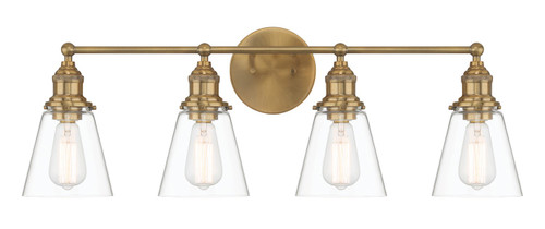 Minka-Lavery Barwell Four Light Bath Vanity in Oxidized Aged Brass - 5684-923 Minka-Lavery Barwell Four Light Bath Vanity in Oxidized Aged Brass - 5684-923