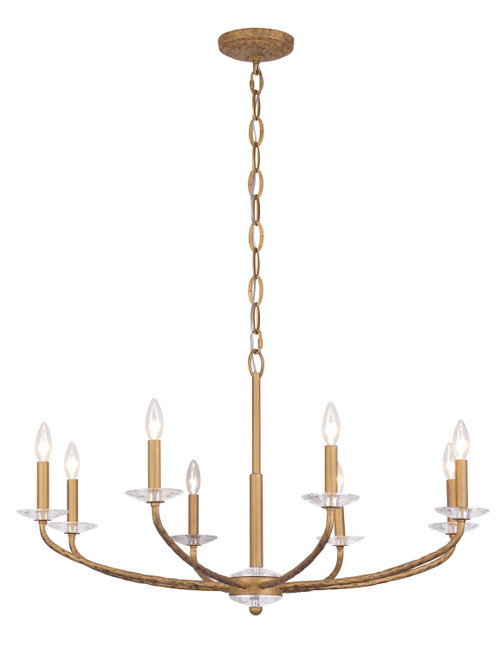 Minka-Lavery Atella Eight Light Chandelier in Ashen Gold - 5287-788 Minka-Lavery Atella Eight Light Chandelier in Ashen Gold - 5287-788