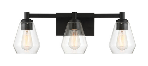 Minka-Lavery Clarity Three Light Bath Vanity in Coal - 5703-66A Minka-Lavery Clarity Three Light Bath Vanity in Coal - 5703-66A