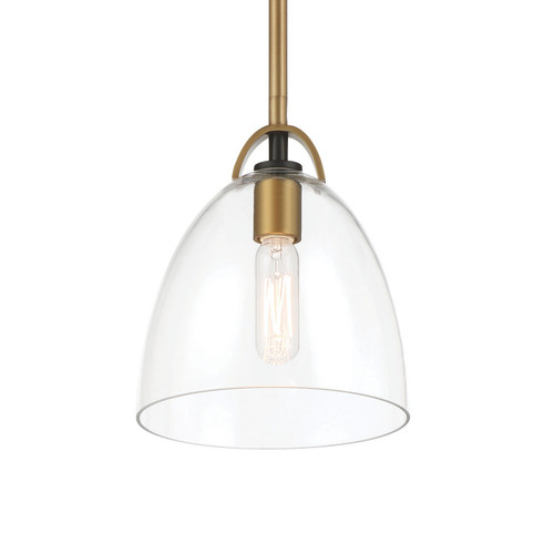 Minka-Lavery Sommersby One Light Pendant in Legacy Brass & Matte Coal - 5711-876 Minka-Lavery Sommersby One Light Pendant in Legacy Brass & Matte Coal - 5711-876