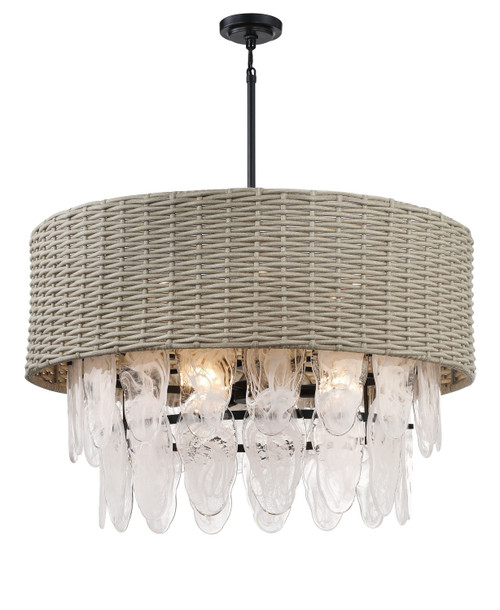 Minka-Lavery Breakers Isle Nine Light Pendant in Coal - 5297-66A Minka-Lavery Breakers Isle Nine Light Pendant in Coal - 5297-66A