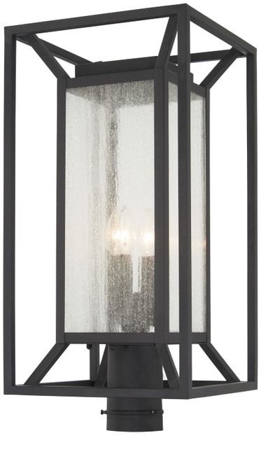 Minka-Lavery Harbor View Four Light Post Mount in Sand Coal - 71266-66 Minka-Lavery Harbor View Four Light Post Mount in Sand Coal - 71266-66