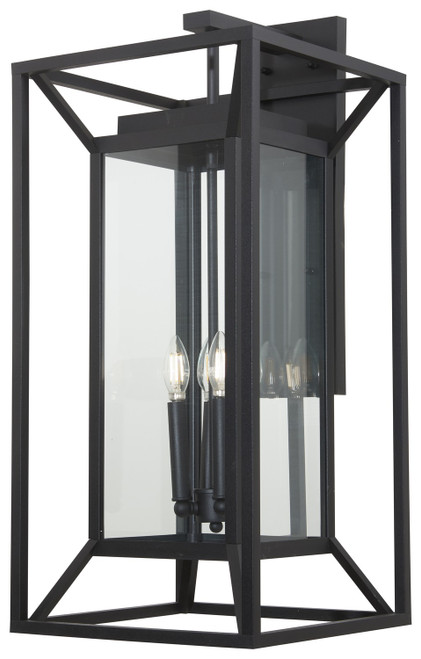 Minka-Lavery Harbor View Four Light Outdoor Wall Mount in Sand Coal - 71267-66-C