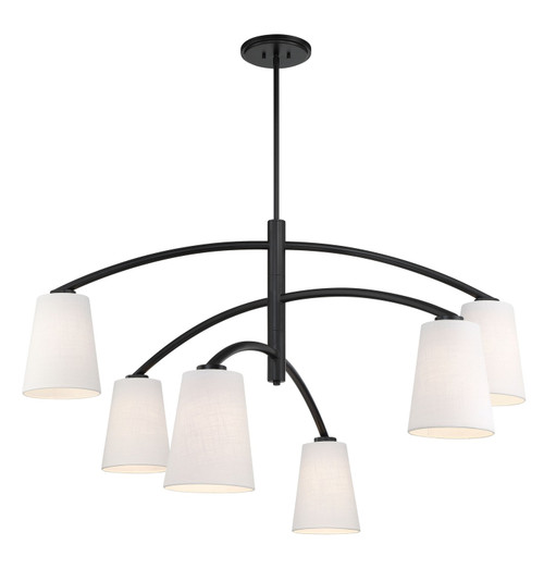 Minka-Lavery Headington Six Light Chandelier in Coal - 5399-66A Minka-Lavery Headington Six Light Chandelier in Coal - 5399-66A