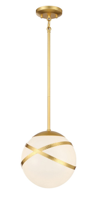 Minka-Lavery Batignolles One Light Mini Pendant in Spring Gold Leaf - 5431-853 Minka-Lavery Batignolles One Light Mini Pendant in Spring Gold Leaf - 5431-853
