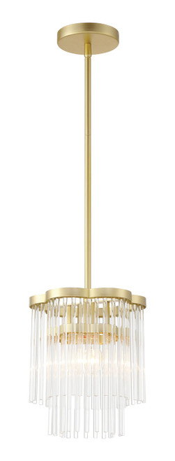 Minka-Lavery Azura One Light Mini Pendant in Heirloom Brass - 5457-856 Minka-Lavery Azura One Light Mini Pendant in Heirloom Brass - 5457-856