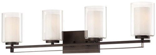 Minka-Lavery Parsons Studio Four Light Bath in Smoked Iron - 6104-172 Minka-Lavery Parsons Studio Four Light Bath in Smoked Iron - 6104-172