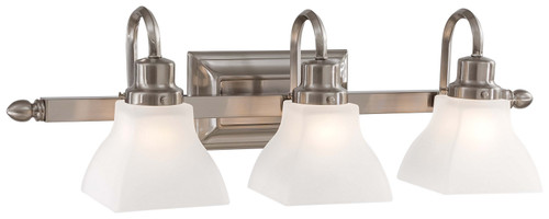 Minka-Lavery Mission Ridge Three Light Bath in Brushed Nickel - 5583-84 Minka-Lavery Mission Ridge Three Light Bath in Brushed Nickel - 5583-84