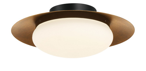Minka-Lavery Zinola LED Flush Mount in Sand Coal & Halcyon Gold - 5625-869-L Minka-Lavery Zinola LED Flush Mount in Sand Coal & Halcyon Gold - 5625-869-L
