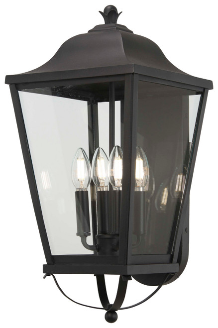 Minka-Lavery Savannah Four Light Outdoor Wall Mount in Sand Coal - 73282-66 Minka-Lavery Savannah Four Light Outdoor Wall Mount in Sand Coal - 73282-66
