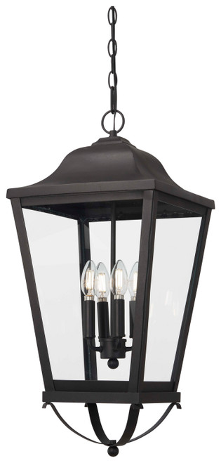 Minka-Lavery Savannah Four Light Outdoor Chain Hung in Sand Coal - 73288-66 Minka-Lavery Savannah Four Light Outdoor Chain Hung in Sand Coal - 73288-66