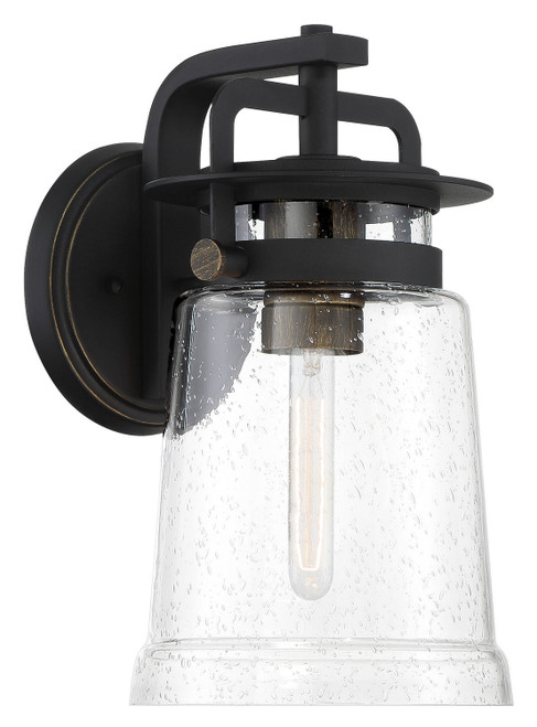 Minka-Lavery Maribel Heights One Light Outdoor Wall Mount in Sand Coal With Gold Highlights - 73141-703 Minka-Lavery Maribel Heights One Light Outdoor Wall Mount in Sand Coal With Gold Highlights - 73141-703