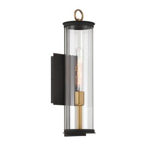 Minka-Lavery Cara One Light Outdoor Wall Sconce in Legacy Brass (Painted) & Dark - 79001-734 Minka-Lavery Cara One Light Outdoor Wall Sconce in Legacy Brass (Painted) & Dark - 79001-734