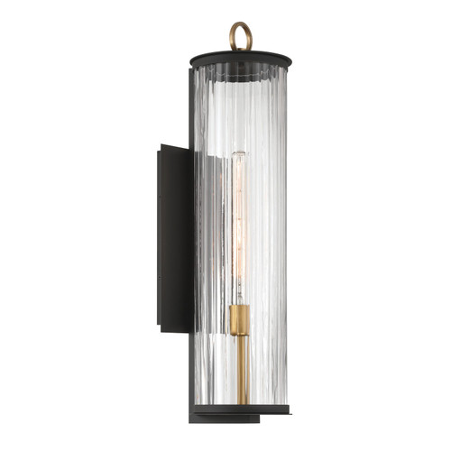 Minka-Lavery Cara One Light Outdoor Wall Sconce in Legacy Brass (Painted) & Dark - 79002-734 Minka-Lavery Cara One Light Outdoor Wall Sconce in Legacy Brass (Painted) & Dark - 79002-734
