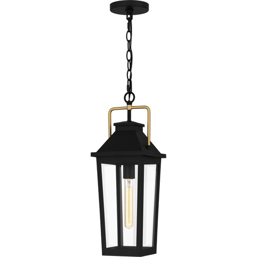 Quoizel Buckley One Light Outdoor Hanging Lantern in Matte Black - BUK1907MBK Quoizel Buckley One Light Outdoor Hanging Lantern in Matte Black - BUK1907MBK