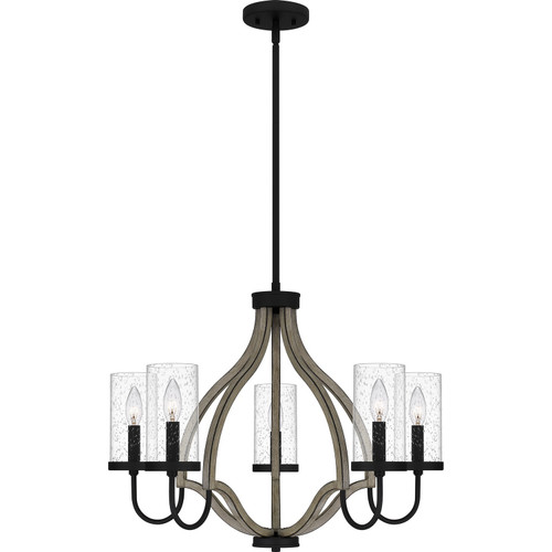 Quoizel Cornelia Five Light Chandelier in Matte Black - CNE5026MBK Quoizel Cornelia Five Light Chandelier in Matte Black - CNE5026MBK