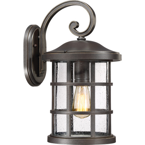 Quoizel Crusade One Light Outdoor Wall Lantern in Palladian Bronze - CSE8410PN Quoizel Crusade One Light Outdoor Wall Lantern in Palladian Bronze - CSE8410PN