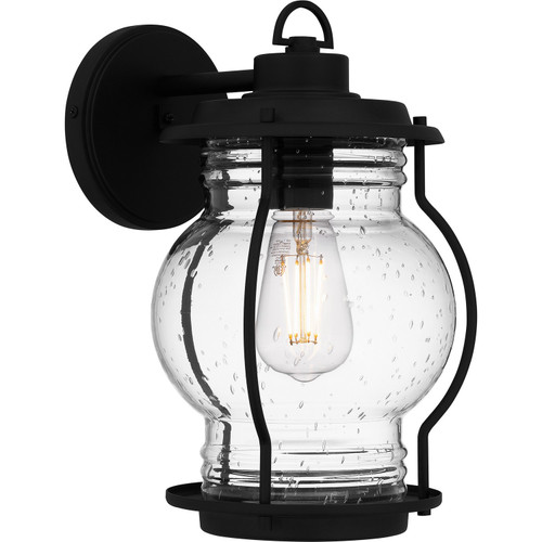 Quoizel Luther One Light Outdoor Wall Mount in Earth Black - LHR8407EK Quoizel Luther One Light Outdoor Wall Mount in Earth Black - LHR8407EK