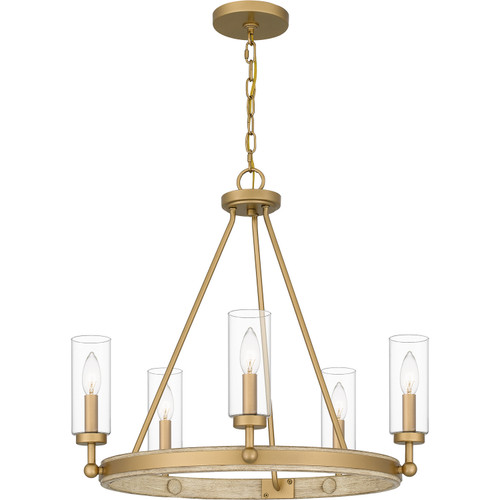 Quoizel Kelleher Five Light Chandelier in Nouveau Painted Weathered Brass - KEL5025NWS Quoizel Kelleher Five Light Chandelier in Nouveau Painted Weathered Brass - KEL5025NWS