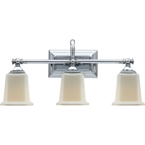 Quoizel Nicholas Three Light Bath Fixture in Polished Chrome - NL8603C Quoizel Nicholas Three Light Bath Fixture in Polished Chrome - NL8603C