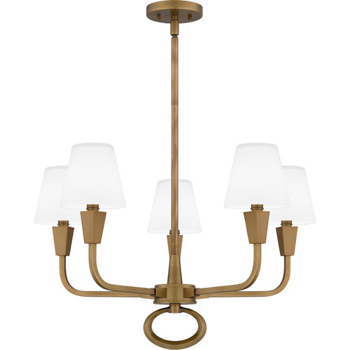 Quoizel Mallory Five Light Chandelier in Weathered Brass - MAO5026WS Quoizel Mallory Five Light Chandelier in Weathered Brass - MAO5026WS