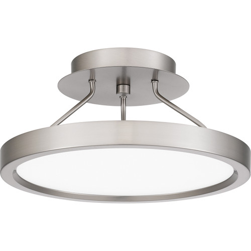 Quoizel Outskirts LED Semi Flush Mount in Brushed Nickel - OST1811BN Quoizel Outskirts LED Semi Flush Mount in Brushed Nickel - OST1811BN