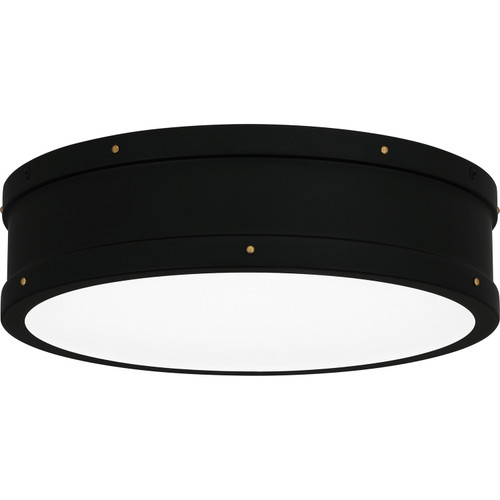 Quoizel Quoizel Fixture LED Flush Mount in Matte Black - QF5224MBK Quoizel Quoizel Fixture LED Flush Mount in Matte Black - QF5224MBK
