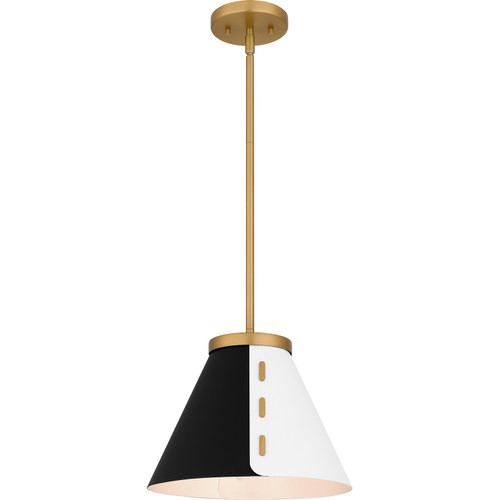 Quoizel Quoizel Pendant One Light Pendant in Brushed Weathered Brass - QP6224BWS Quoizel Quoizel Pendant One Light Pendant in Brushed Weathered Brass - QP6224BWS