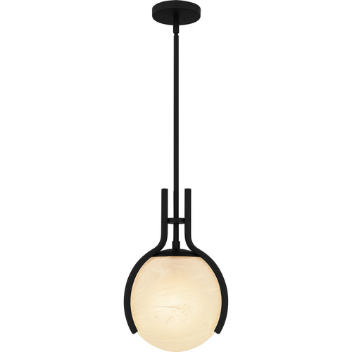 Quoizel Quoizel Pendant One Light Pendant in Matte Black - QP6741MBK Quoizel Quoizel Pendant One Light Pendant in Matte Black - QP6741MBK
