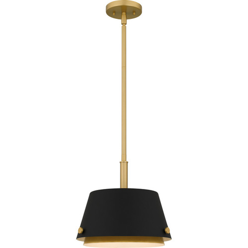 Quoizel Quoizel Piccolo Pendant One Light Pendant in Matte Black - QPP6163MBK Quoizel Quoizel Piccolo Pendant One Light Pendant in Matte Black - QPP6163MBK