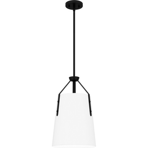 Quoizel Quoizel Piccolo Pendant One Light Pendant in Matte Black - QPP6192MBK Quoizel Quoizel Piccolo Pendant One Light Pendant in Matte Black - QPP6192MBK