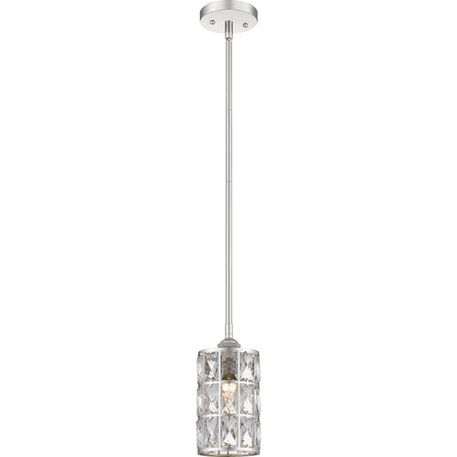 Quoizel Oliver One Light Mini Pendant in Polished Nickel - QPP4046PK