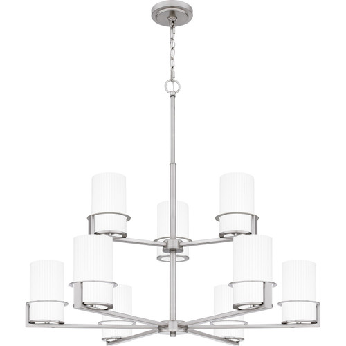 Quoizel Seymour Nine Light Chandelier in Brushed Nickel - SEY5032BN Quoizel Seymour Nine Light Chandelier in Brushed Nickel - SEY5032BN